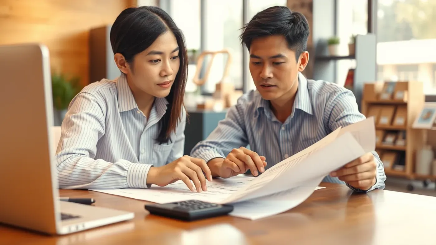 Nhà đầu tư kiểm tra hồ sơ nhận quyền kinh doanh